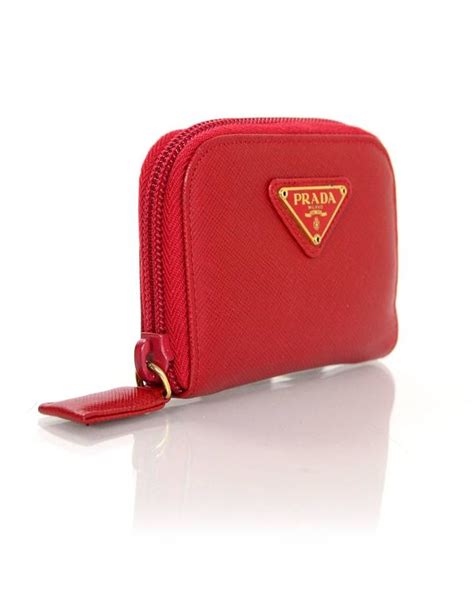 vintage prada red coin pouch metal lip closure|prada purses for sale.